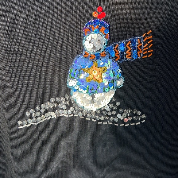 Tribeca Studios Christmas sweater w snowmen - Picture 5 of 6
